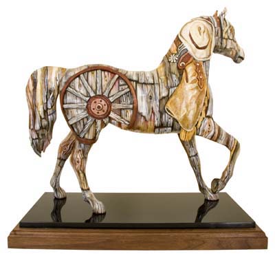 [&nbsp;SOLD&nbsp;]&nbsp;&nbsp; BUNK HOUSE BRONCO&trade; ORIGINAL &mdash;&nbsp;'AMERICA THE BEAUTIFUL' TRAIL OF PAINTED PONIES COMPETITION PRESIDENT'S CHOICE.