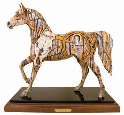[&nbsp;SOLD&nbsp;]&nbsp;&nbsp; BUNK HOUSE BRONCO&trade; ORIGINAL &mdash;&nbsp;'AMERICA THE BEAUTIFUL' TRAIL OF PAINTED PONIES COMPETITION PRESIDENT'S CHOICE.