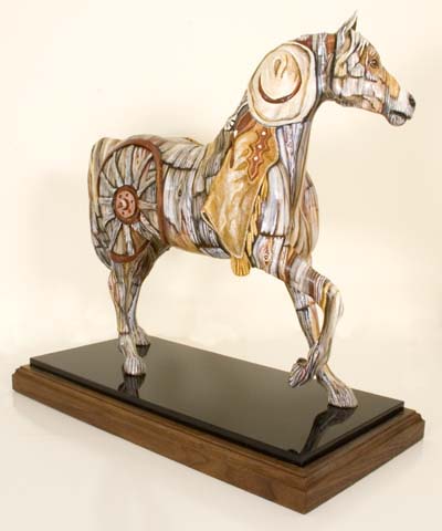 [&nbsp;SOLD&nbsp;]&nbsp;&nbsp; BUNK HOUSE BRONCO&trade; ORIGINAL &mdash;&nbsp;'AMERICA THE BEAUTIFUL' TRAIL OF PAINTED PONIES COMPETITION PRESIDENT'S CHOICE.