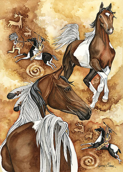HORSE COLLAGE.