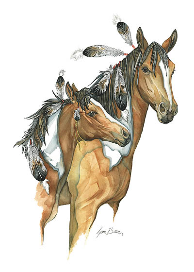 MARE AND COLT VERTICAL.