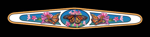 LYNN BEAN BRACELET BY-46 — MONARCH BUTTERFLY.