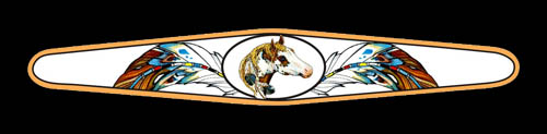 LYNN BEAN BRACELET BY-54 — FEATHERED PAINT HORSE.